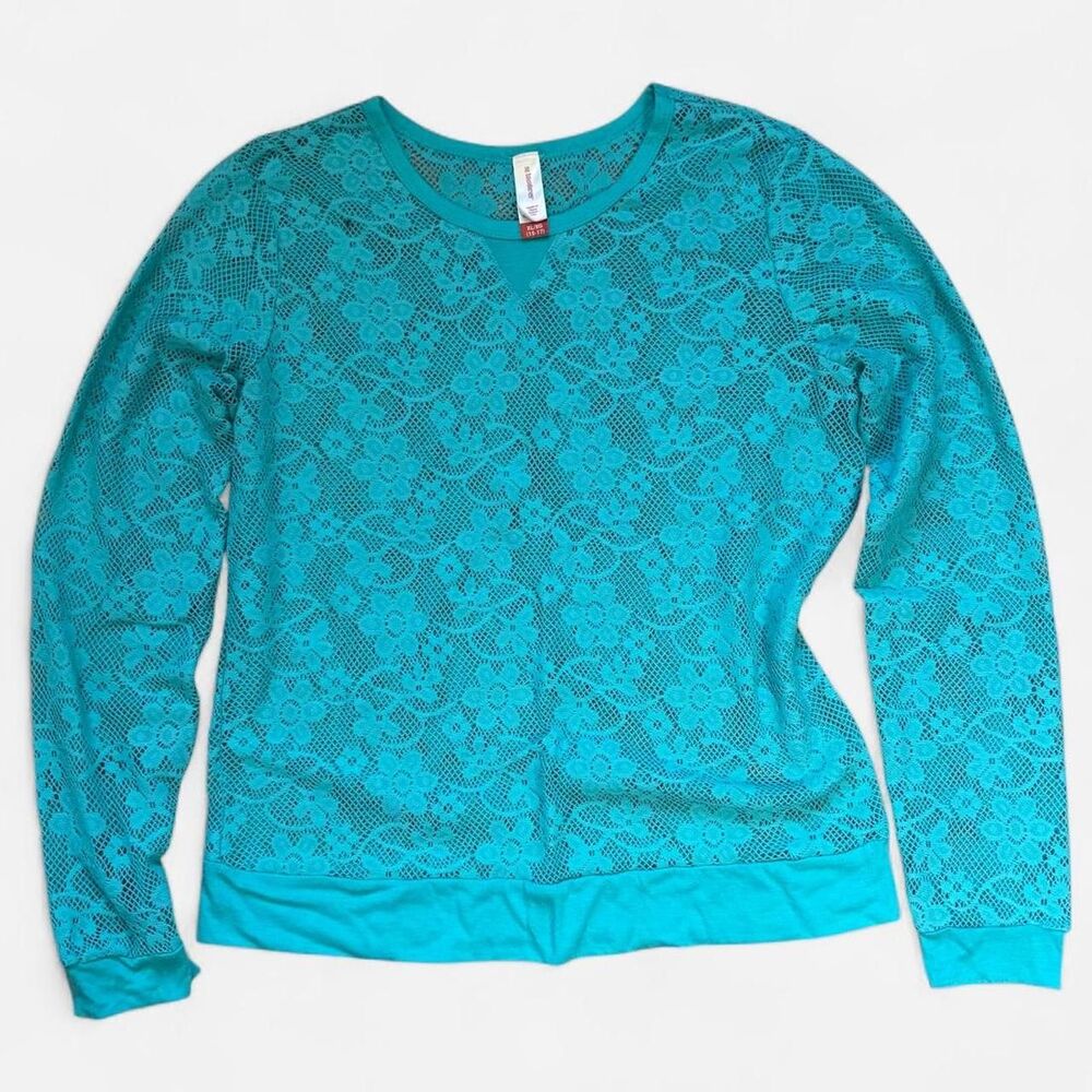 No-boundaries Women's Blue and Green Blouse